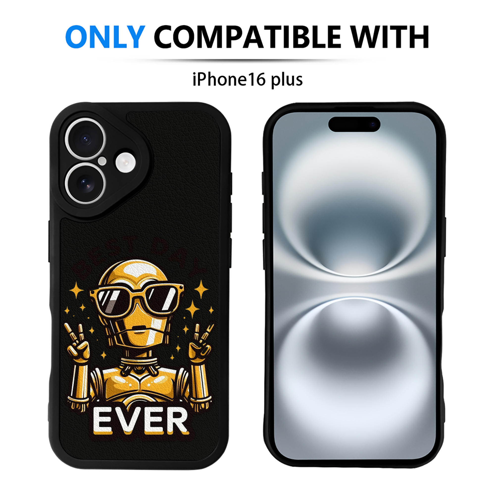 （画像用） スター・ウォーズ Star Wars 【iPhone 16シリーズ対応】シリコンスマホケース（レザー調） 材質：シリコン